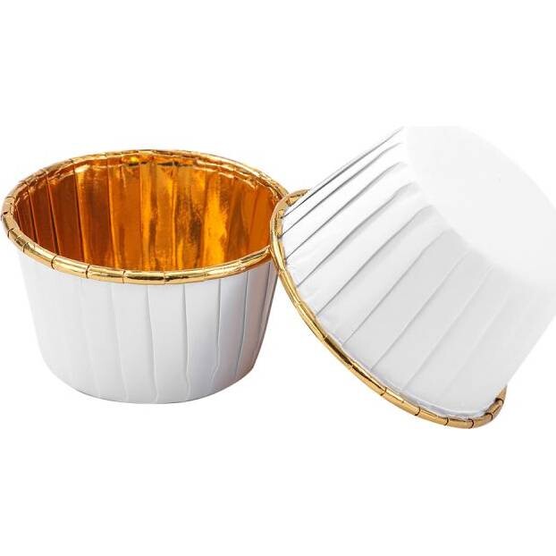 Cukrářský košíček bílý, 100ks 50 x 39 mm - Cakesicq