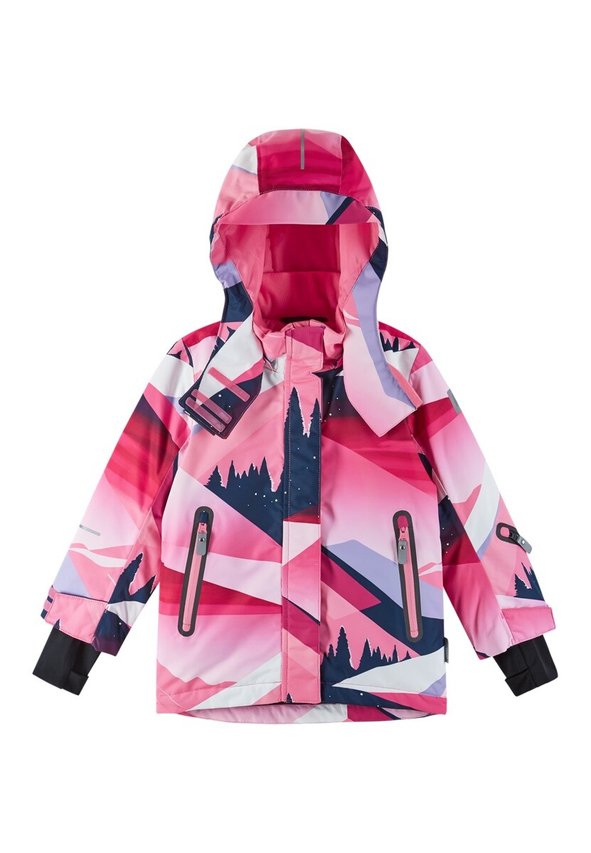 Dívčí zimní lyžařská bunda reima kiiruna růžová 140