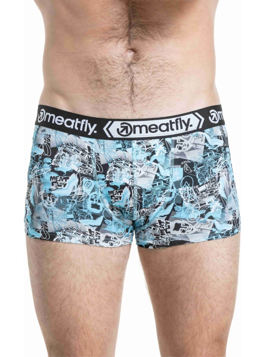 Pánské boxerky meatfly balboa double modrá/růžová s
