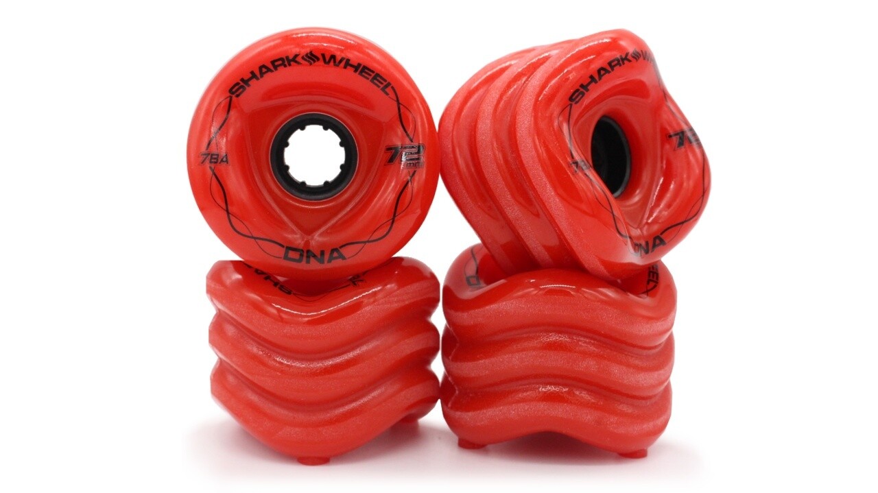Shark Wheels - DNA 72mm 78a red - kolečka (sada 4ks)