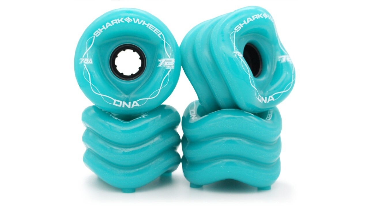 Shark Wheels - DNA 72mm 78a turqoise - kolečka (sada 4ks)