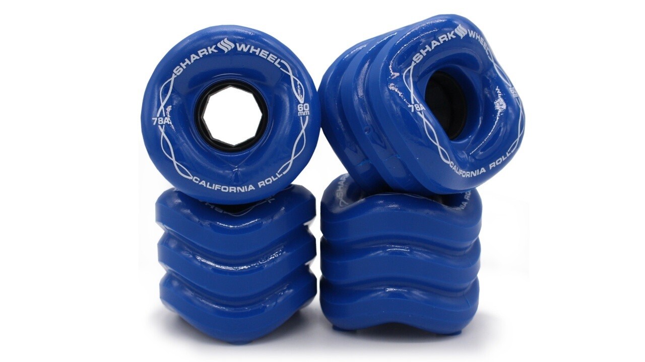 Shark Wheels - California Roll 60mm 78a blue - kolečka (sada 4ks)