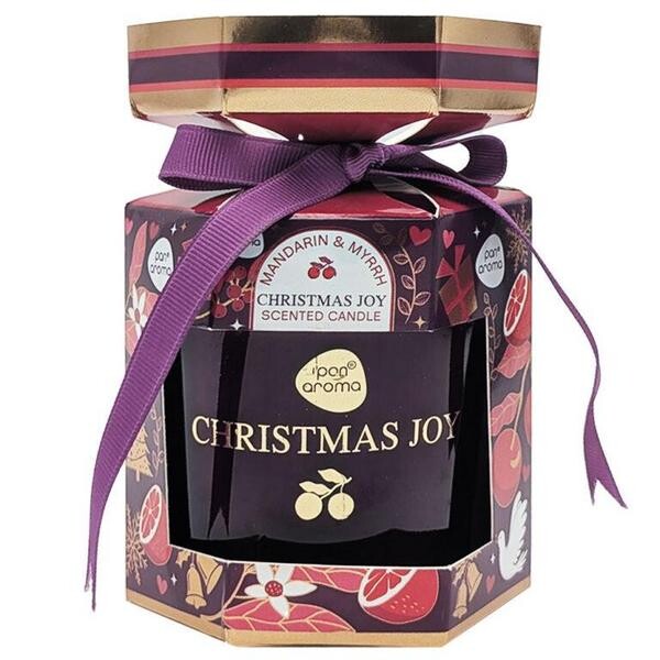 PanAroma Vánoční svíčka v dárkovém balení Mandarinka Myrha 120G