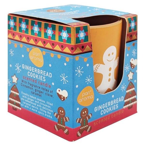 PanAroma Vánoční vonná svíčka GINGERBREAD COOKIES 100g