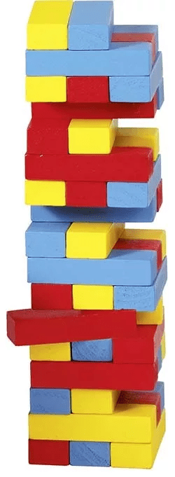 Goki Goki Zábavná hra – Vratká věž Jenga barevná
