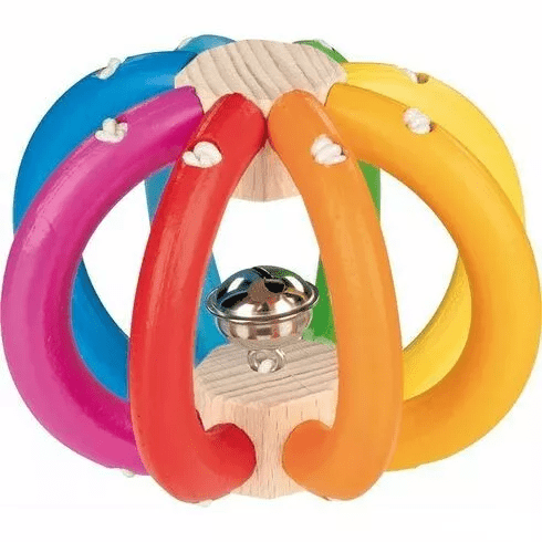 Heimess Heimess Elastický míček - duha s rolničkou