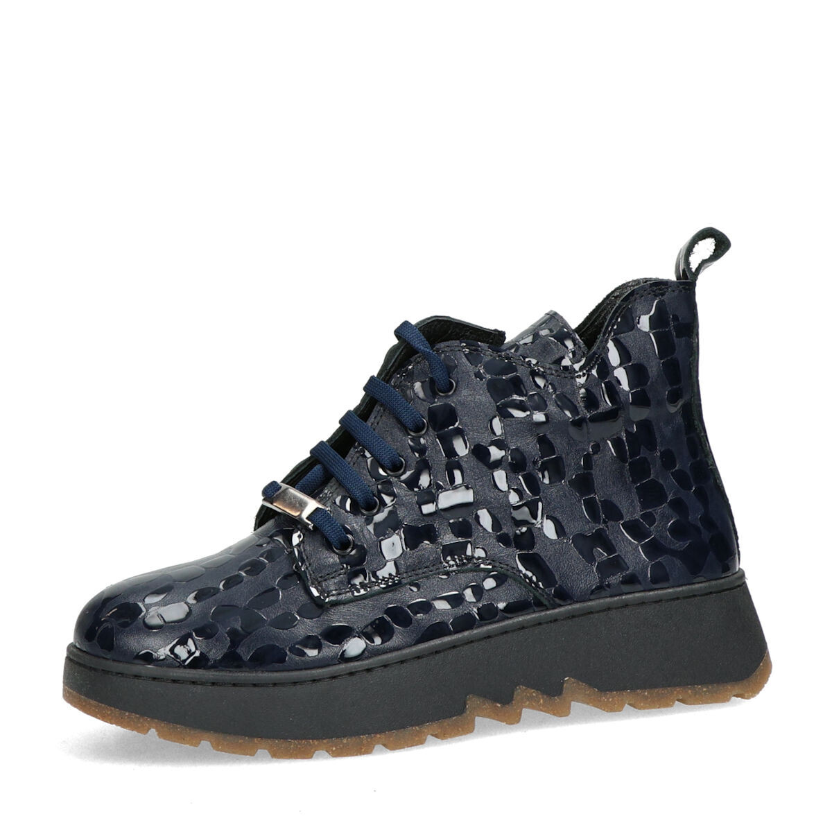 ETIMEĒ dámské kožené kotníkové boty - tmavomodré - 37