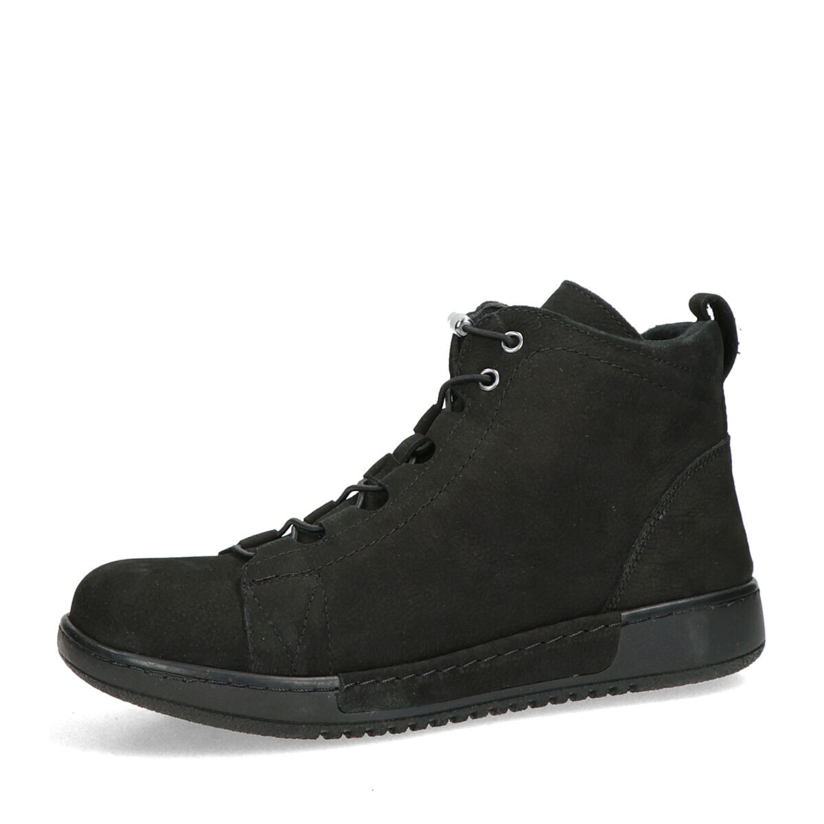 Robel dámské nubukové kotníkové boty - černé - 37