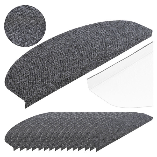 Nášlap na schody STEPI grafitový (15 ks)