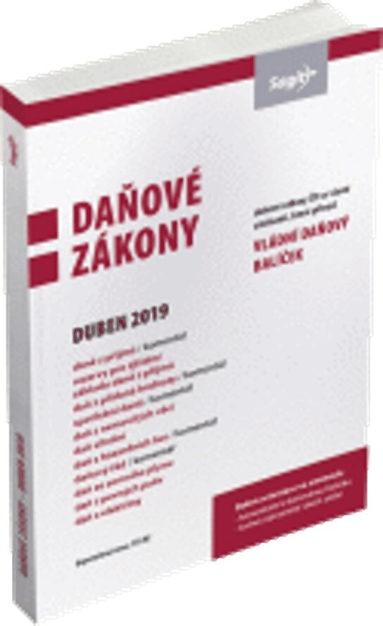 Daňové zákony - duben 2019