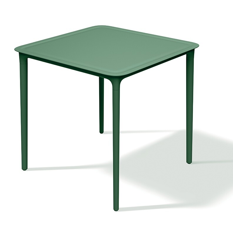 Ferne Jídelní čtvercový stůl RIMO 78 x 78 x 75 cm, tmavě zelená