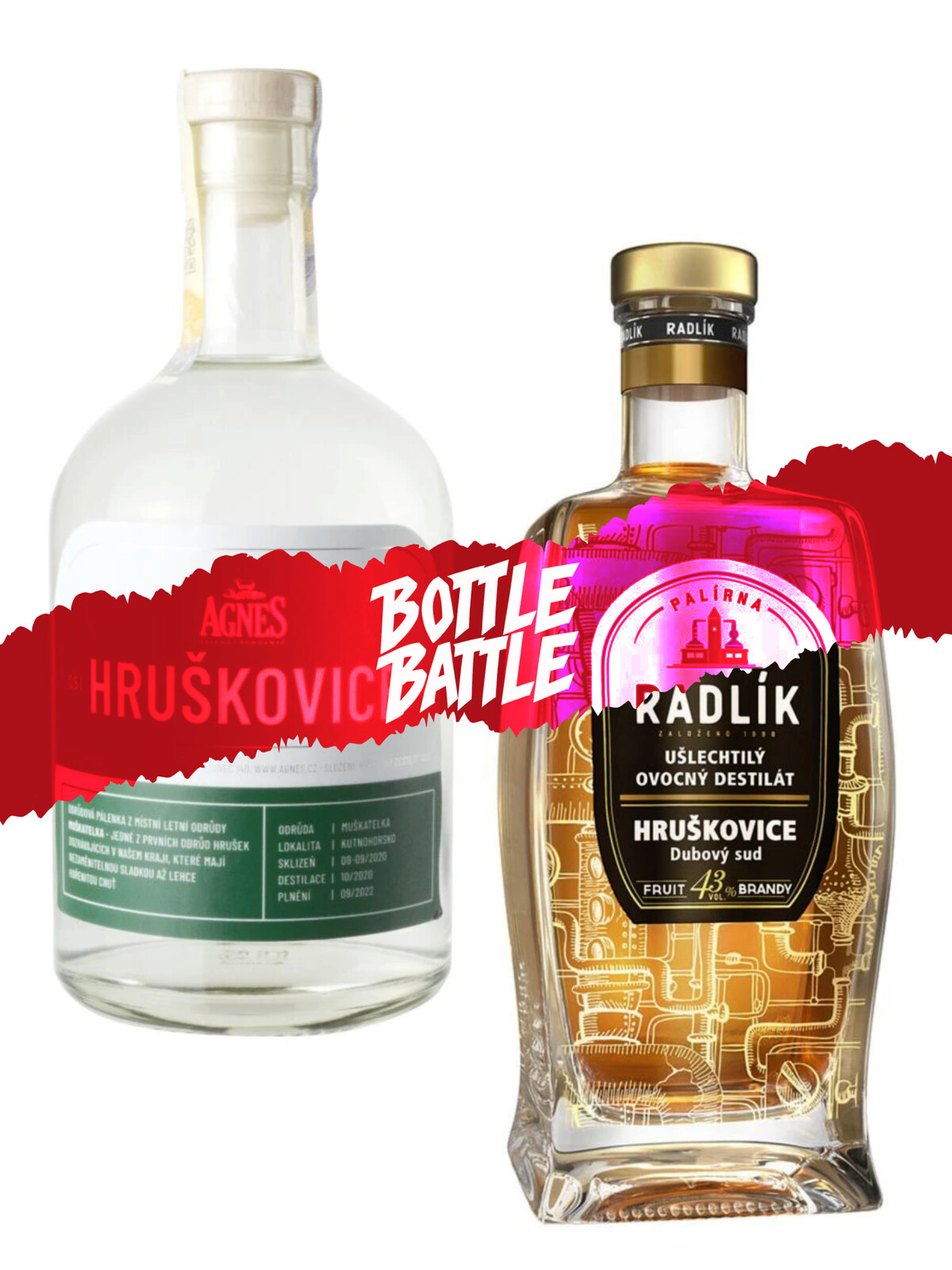 Lihovarek.cz  Bottle Battle #2 Hruškovice (Agnes vs. Palírna Radlík)