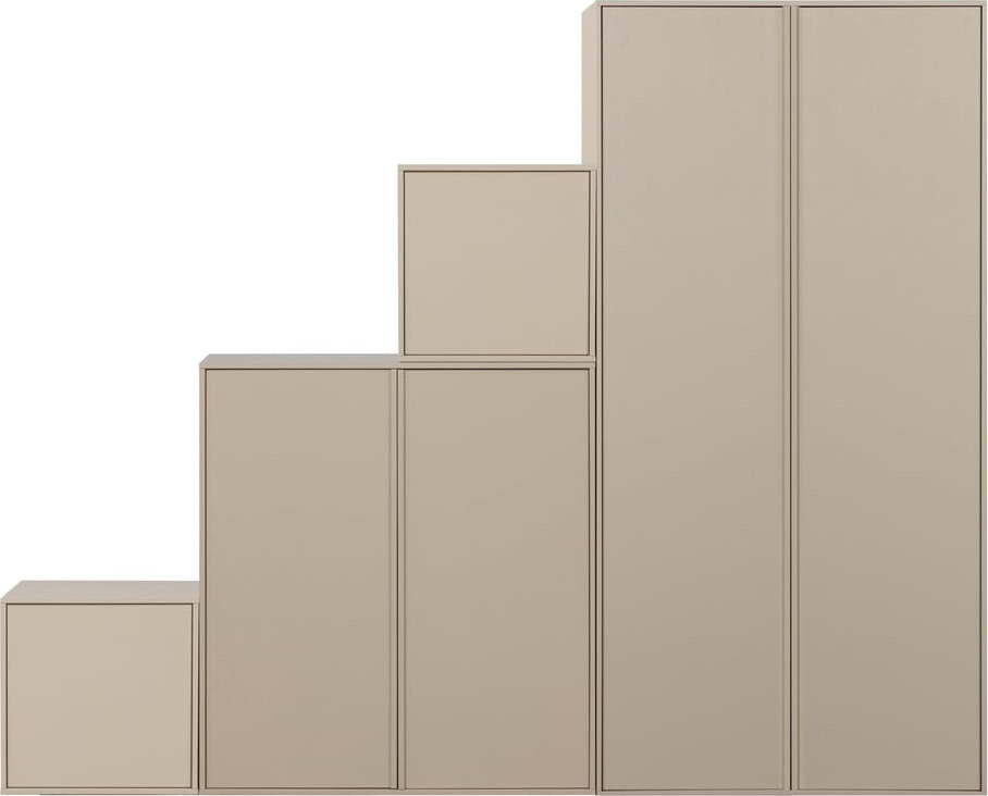 Krémová modulární skříň z borovicového dřeva 250x200 cm Daily – vtwonen