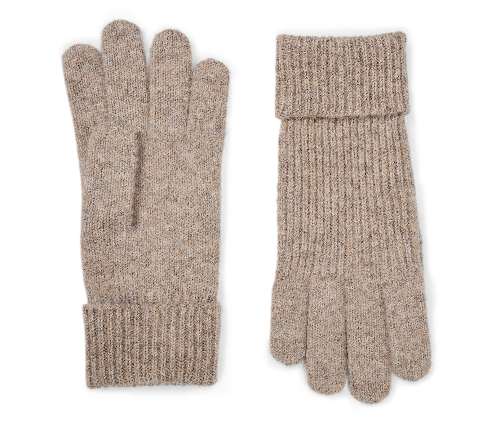 Tchibo - Dětské pletené rukavice - pro ženy - vel. 134-152 - barva: béžová