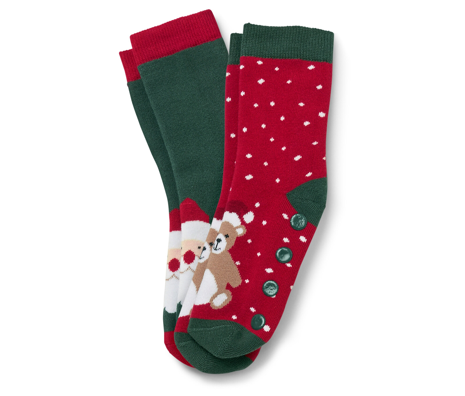 Tchibo - Dětské protiskluzové ponožky - pro ženy - vel. 27-30 - barva: zelená