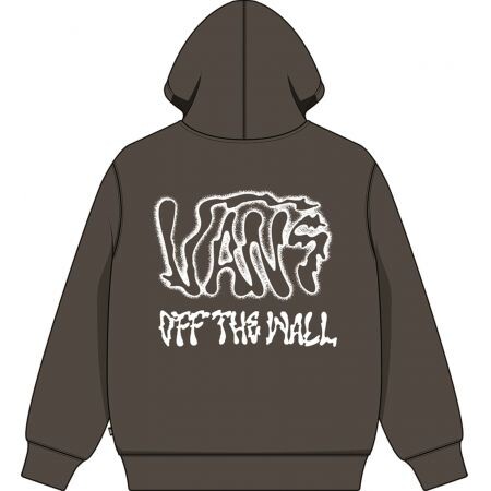 Mikina Vans Rippled Full Zip Boys - Hnědá - L