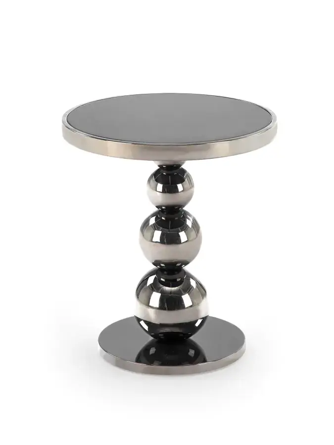Halmar Odkládací stolek CARLA - černá/stříbrná