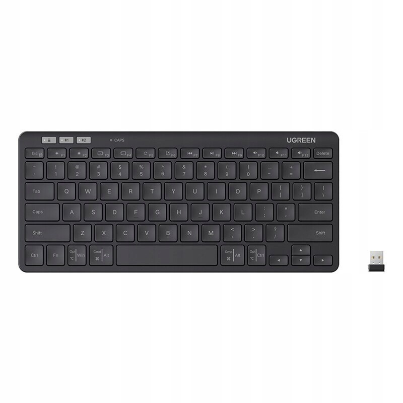 Vícerežimová bezdrátová klávesnice Ugreen K551, Bluetooth 5.3 (černá)