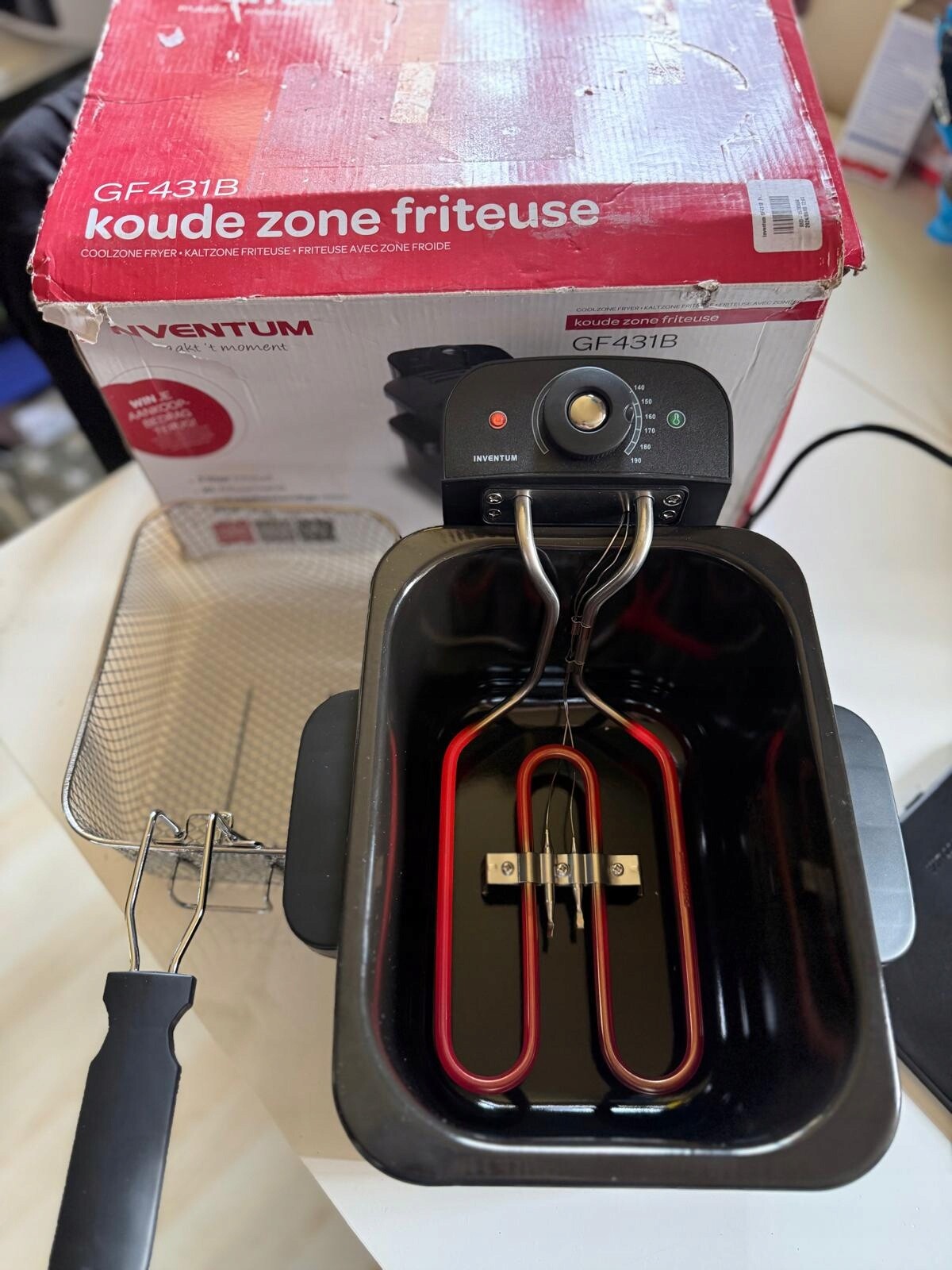 Tradiční fritéza Inventum GF431B 2200 W 3 l