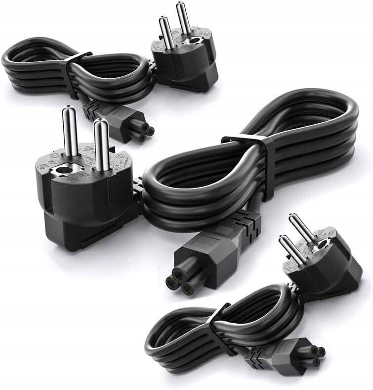 Napájecí kabel Iec 320 C5 nabíjecí kabel pro notebook tiskárny 3 m 3 ks