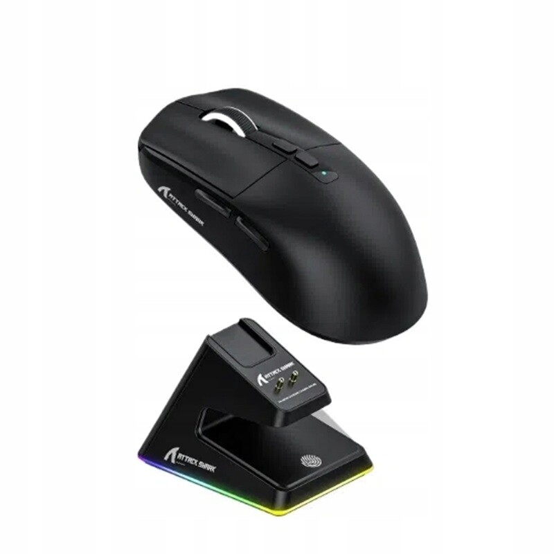 Bezdrátová myš Attack Shark X6, lehká pro hraní her Bluetooth typu C, černá