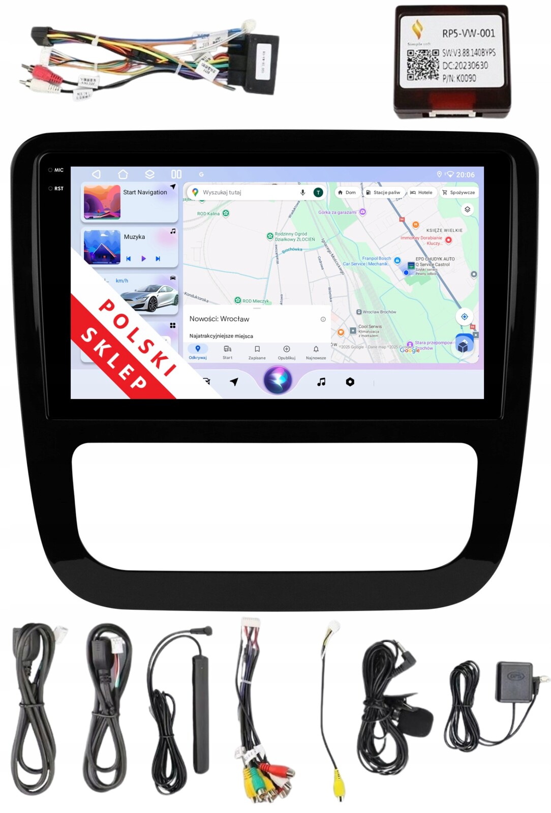Navigace 2DIN Android Volkswagen Scirocco 3 III 4/64 Gb Dsp Carplay Lte