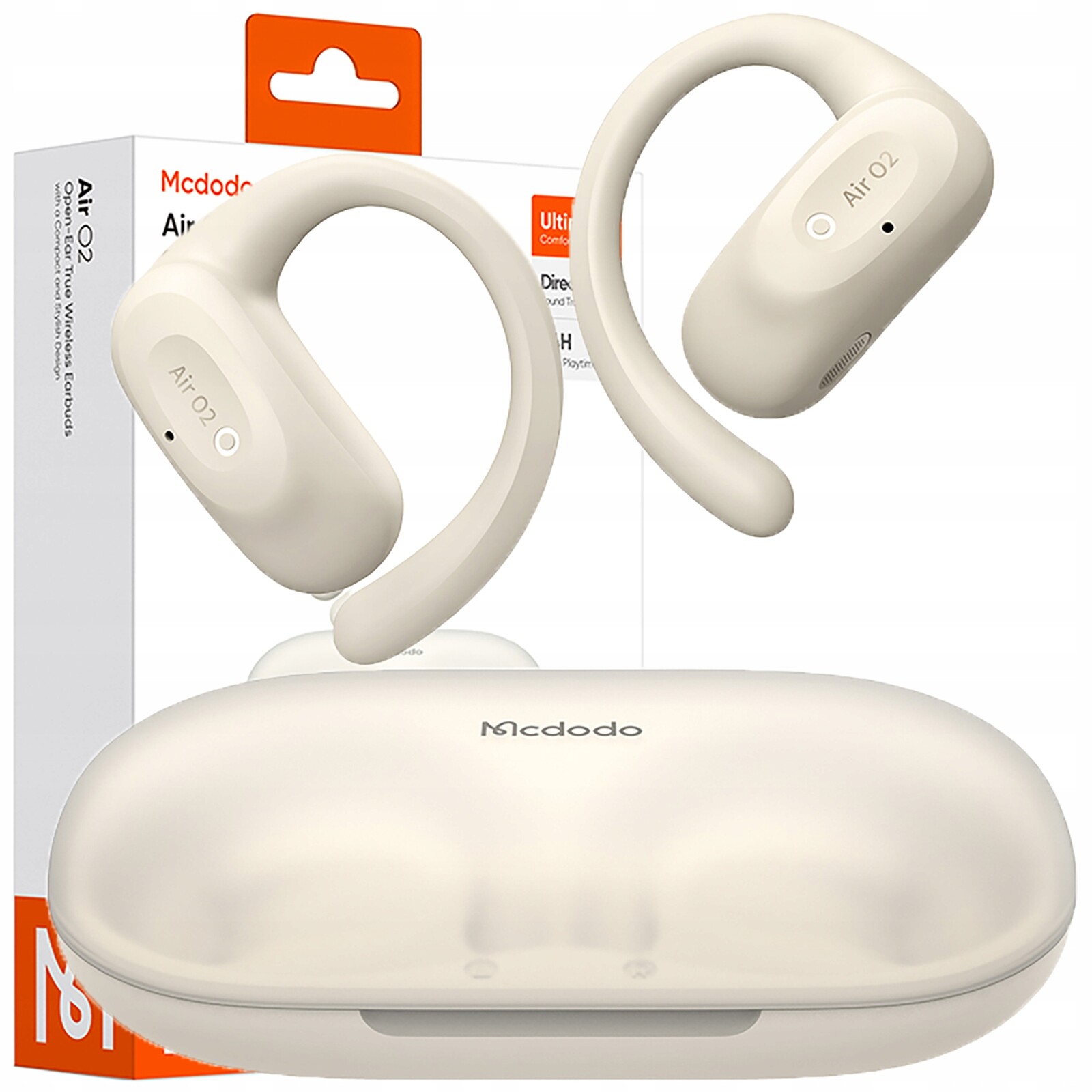 Mcdodo Bezdrátová Sluchátka Do Uší Bluetooth 5.4 S Mikrofonem Pouzdro Clip