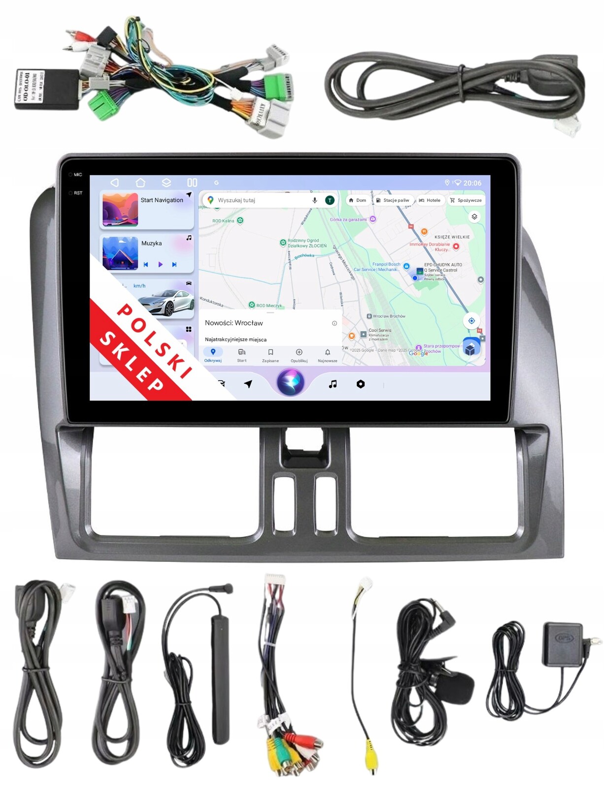 Rádio 2DIN Navigace Pro Android Volvo XC60 1 A 3/32 Gb Dsp Carplay Lte