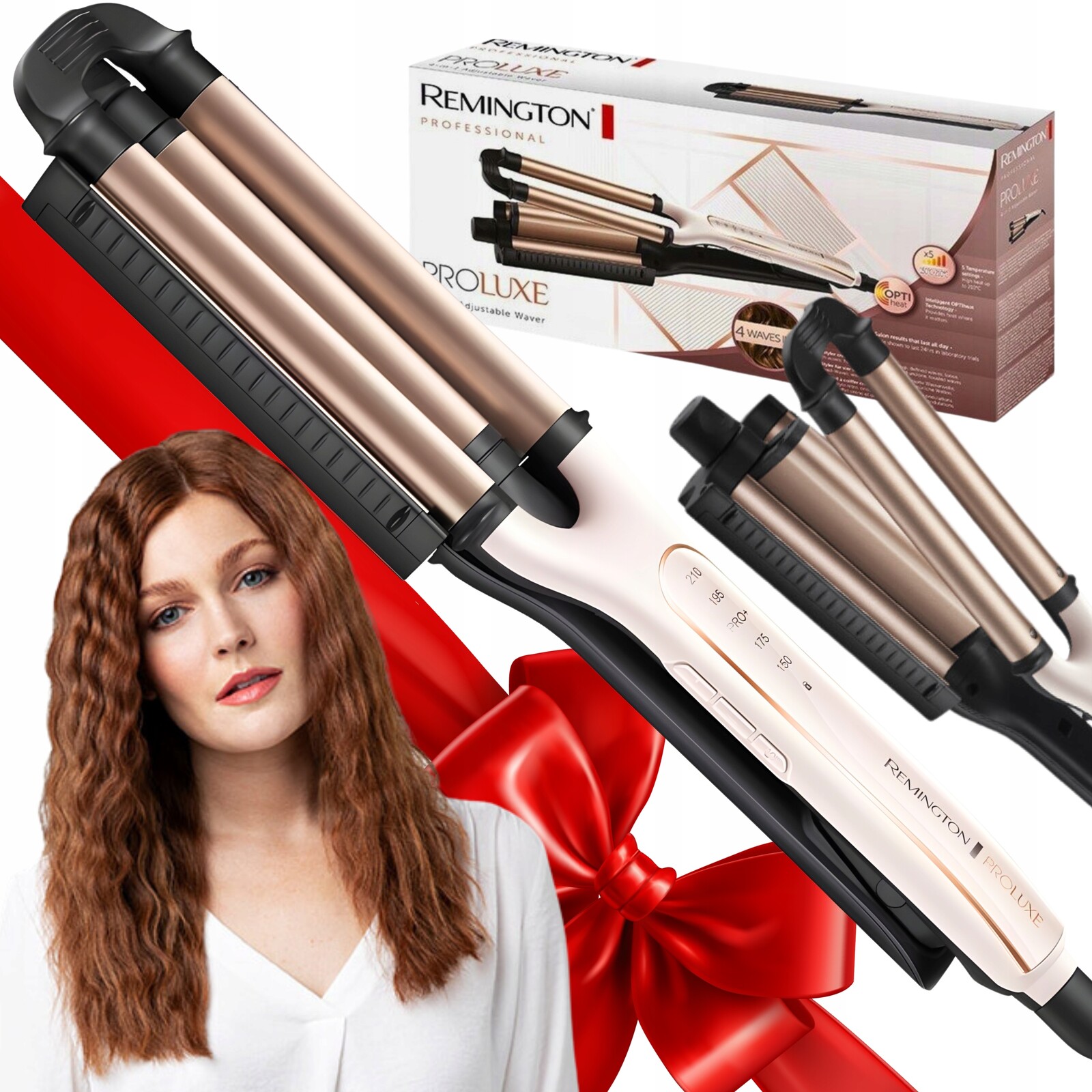 Zvlňovač vlasů Remington Proluxe 4v1 Multifunkční keramická kulma na vlasy