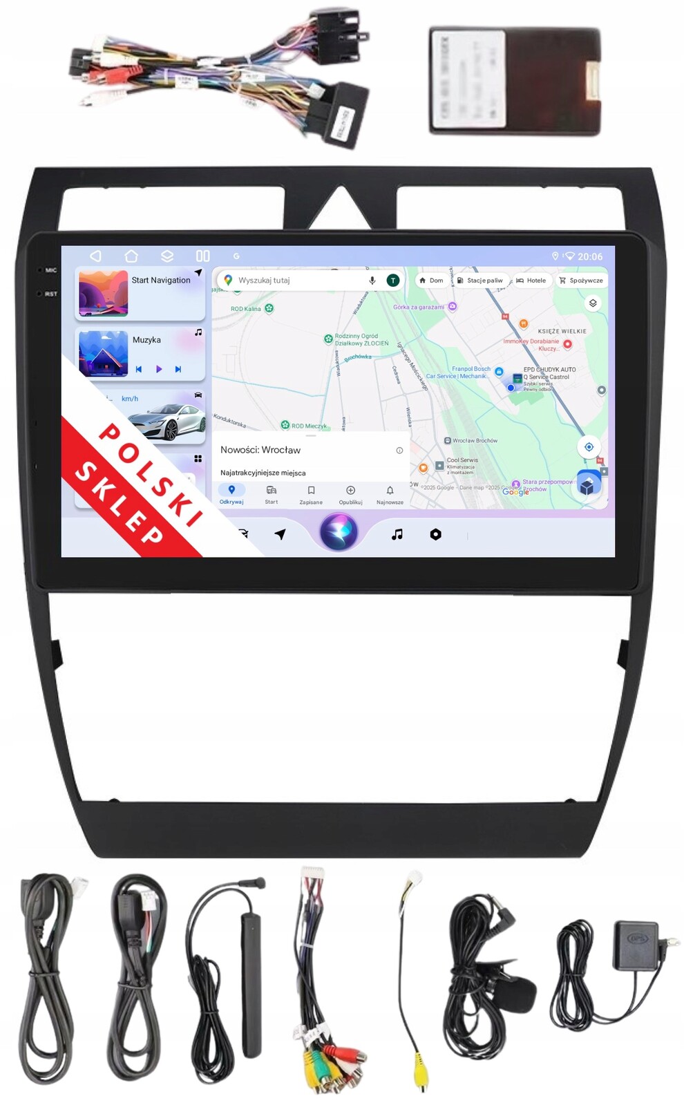 Android Autorádio 2DIN Audi A6 S6 RS6 Allroad C5 4/64 Gb Carplay Dsp Lte