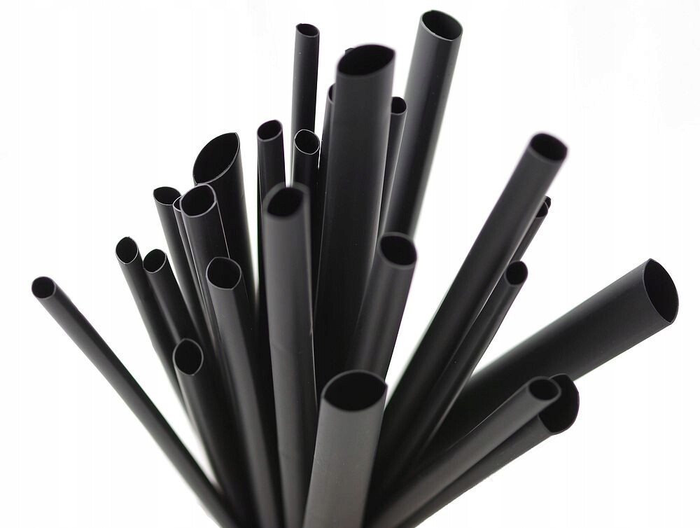 Trubka smršťovací tričko 1,6 mm 0,8 mm 2:1 Černá balení 100 m