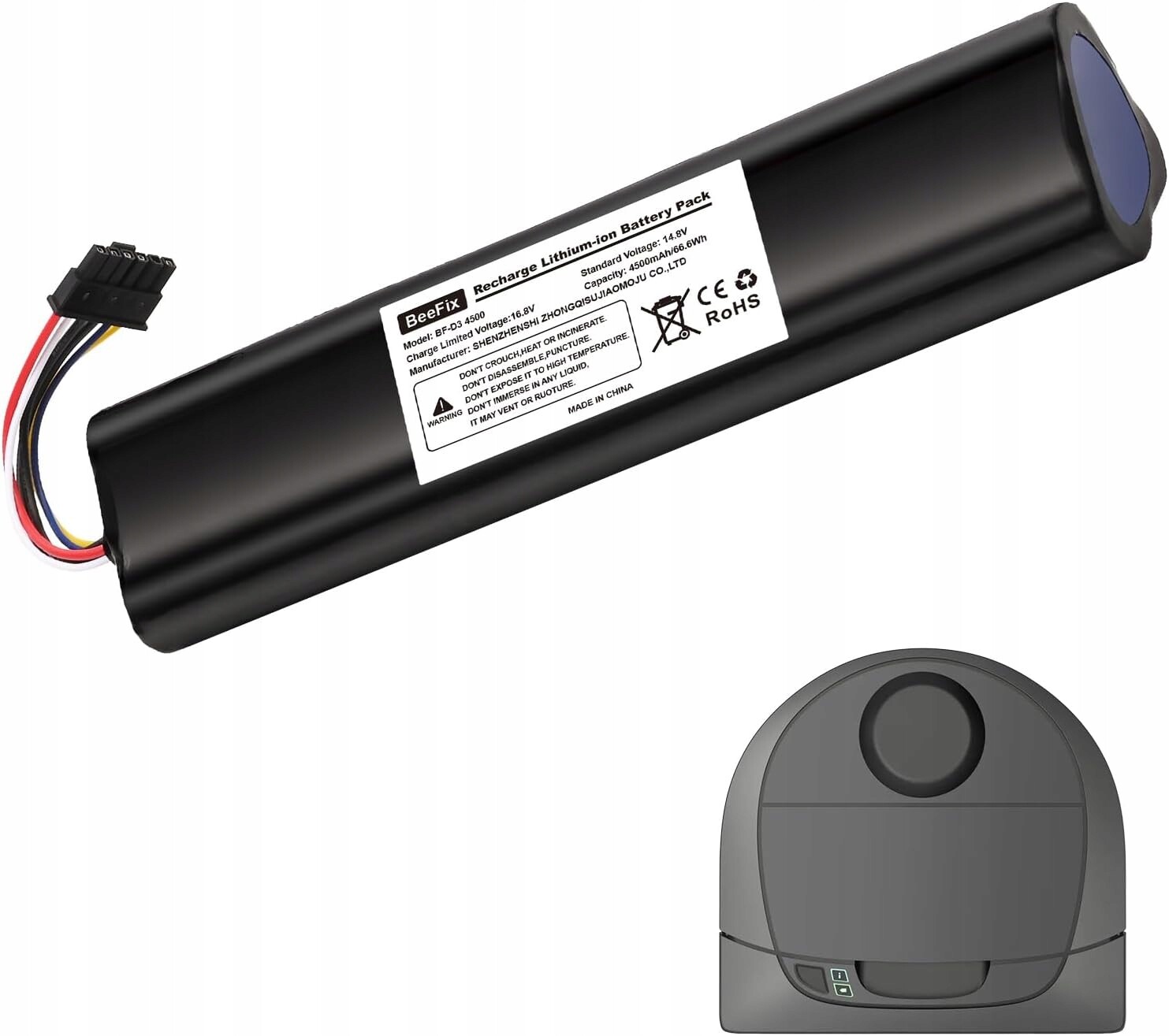 Akumulátor 4500 mAh pro vysavač Neato Robotics Connected D3 D4 D5 D6 D7
