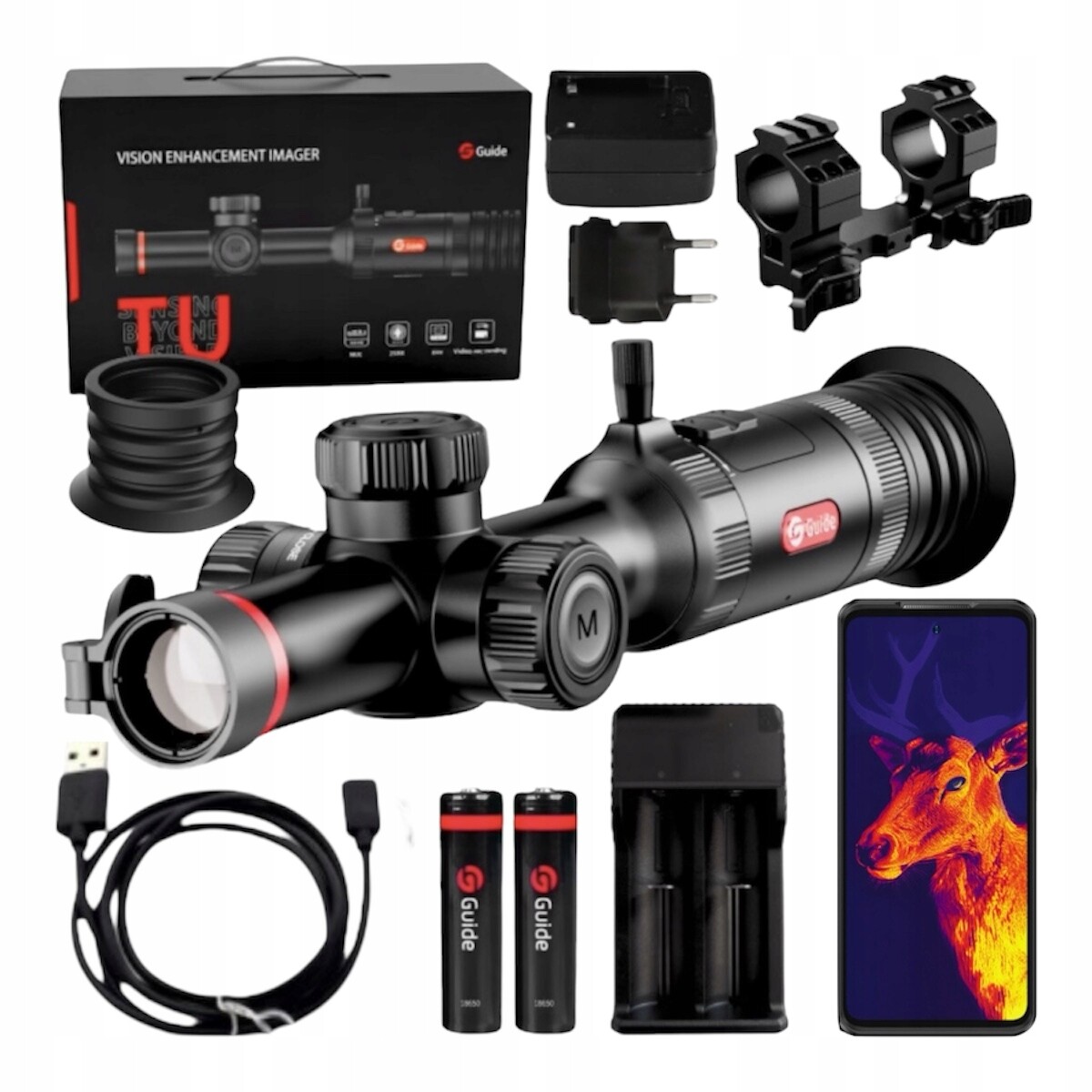 Termovizní dalekohled Guide TU425SE 3.0 Set Rychlá Montáž