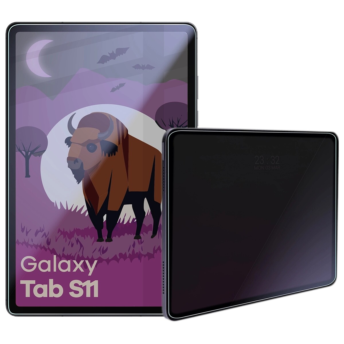 Hybridní soukromí Sklo pro Galaxy Tab S11, matné sklo Bizon