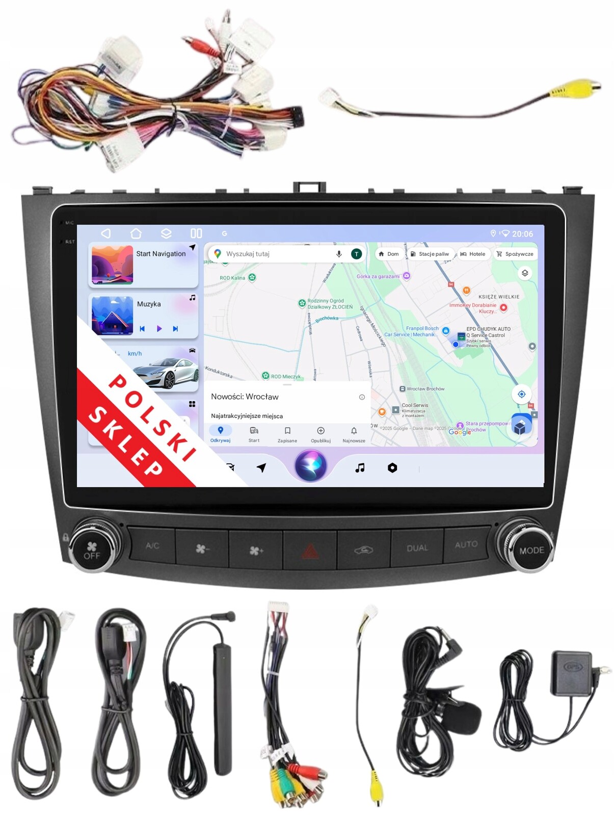Navigace Rádio 2DIN Android Lexus Is 6/128 Gb Dsp Carplay Lte