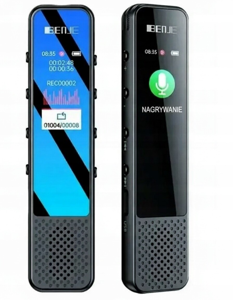 Mini digitální diktafon Benjie G1 Bluetooth 64 Gb MP3 přehrávač