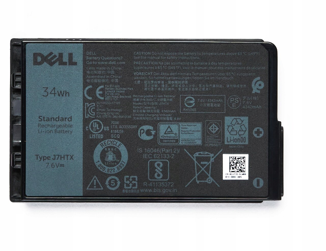 Nová Originální baterie Dell Latitude 7202 7212 7220 Rugged Výroba 2025