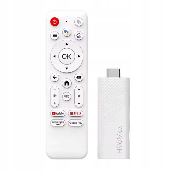 Přehrávač Multimediální Android 14 Smart Tv Stick WiFi Netflix 2/16GB H96