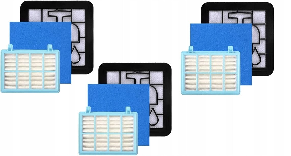 3 X Sada Náhradních Filtrů Kompatibilních S Vysavačem Philips FC9330
