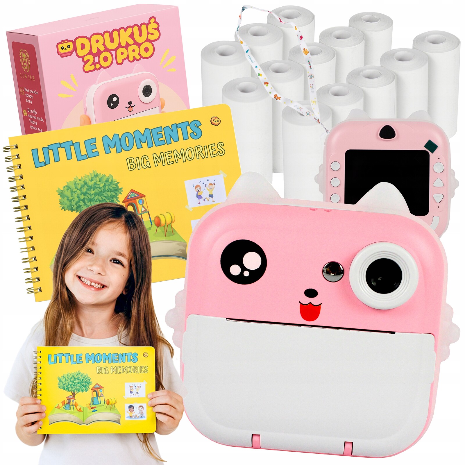 Tiskárna instantní fotoaparát fotoalbum 13 rolí papíru