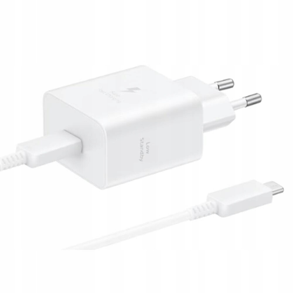Síťová nabíječka Samsung T4511 Pd 45W s kabelem Usb-c/usb-c 5A bílá