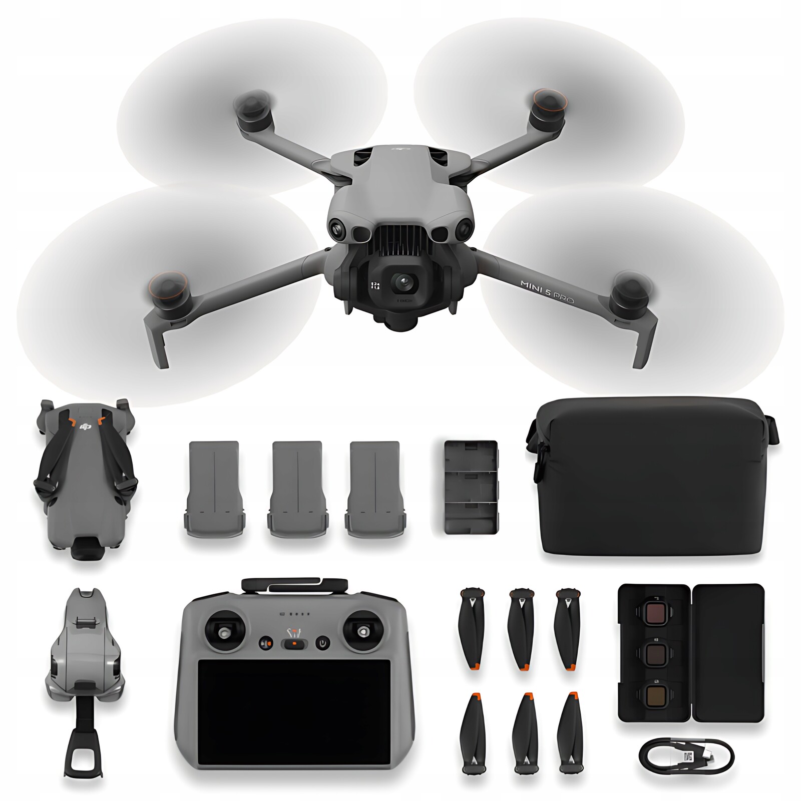 Dron Dji Mini 5 Pro Fly More Combo RC2 4K Comos Hdr 120FPS 36 Min 50MP