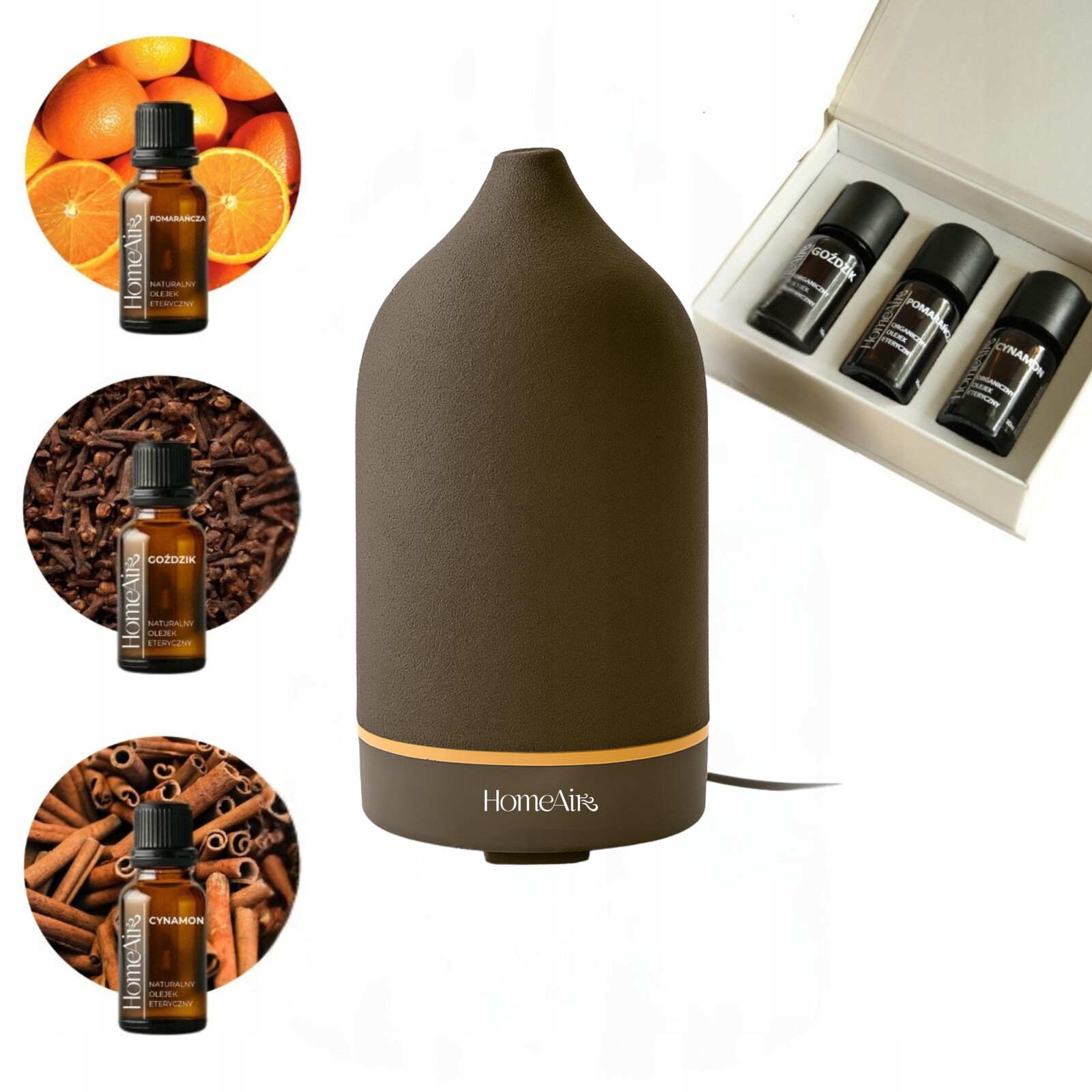 Dárková Difuzér Vůně Aromatherapy Dárková Sada A 3 Esenciálních Olejů