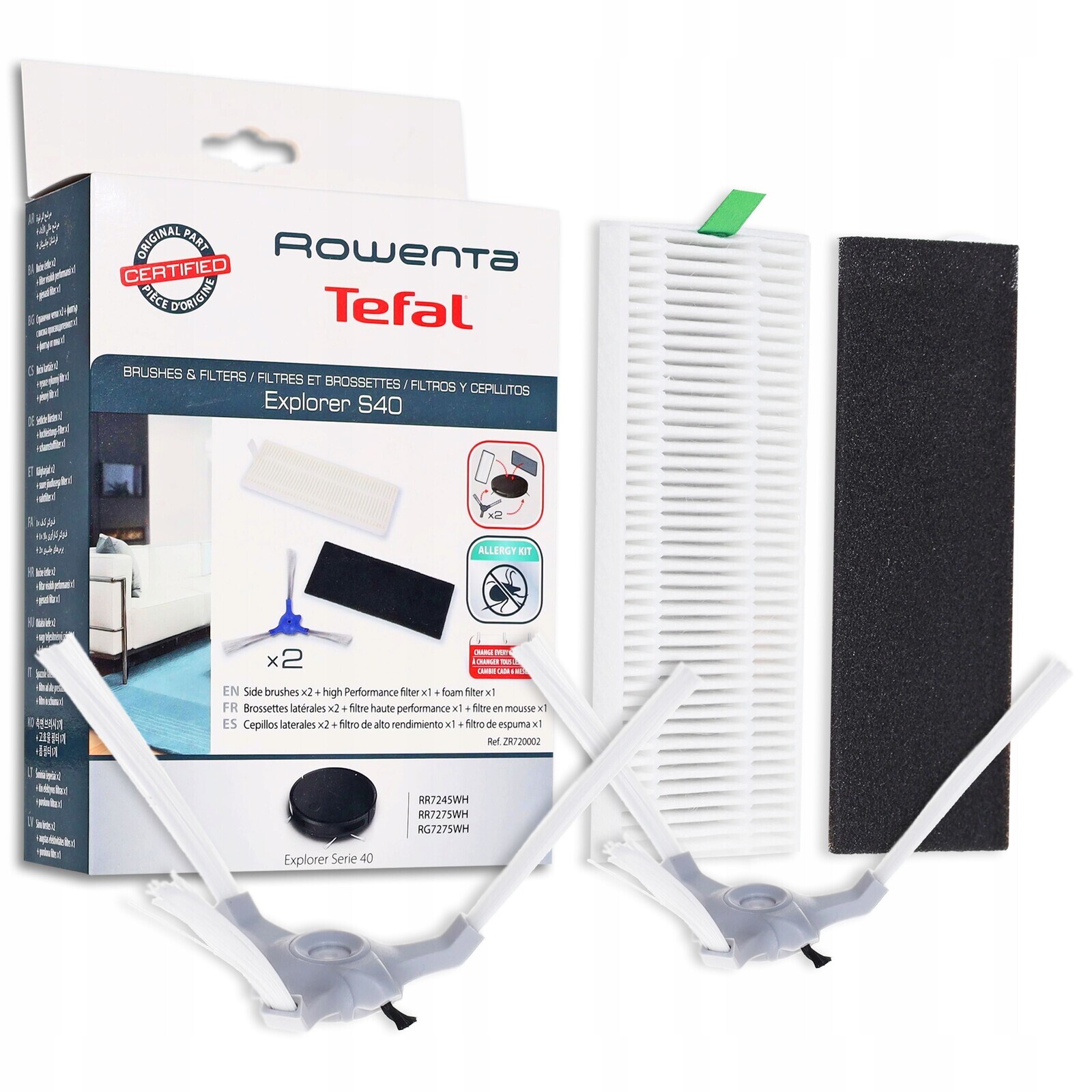 Filtrové Kartáče pro robota Explorer Serie 40