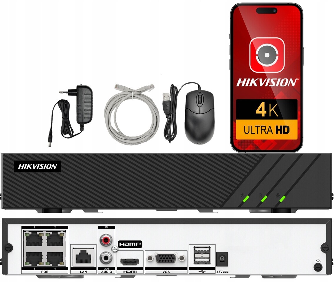 Ip rekordér Hikvision DS-7604NI-Q1/4 4xPoE až 8MPx 4K Aplikace Náhled