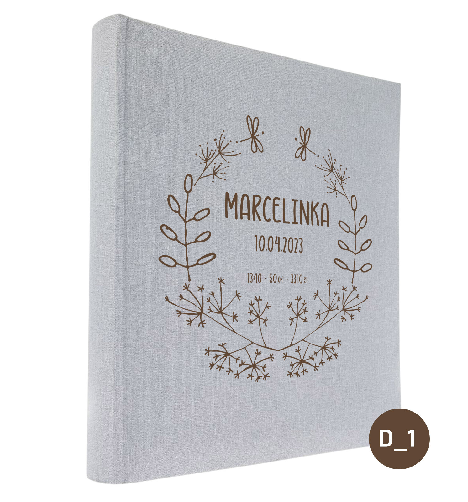 Dětské fotoalbum Personalizovaná metrika, dárek, baby shower