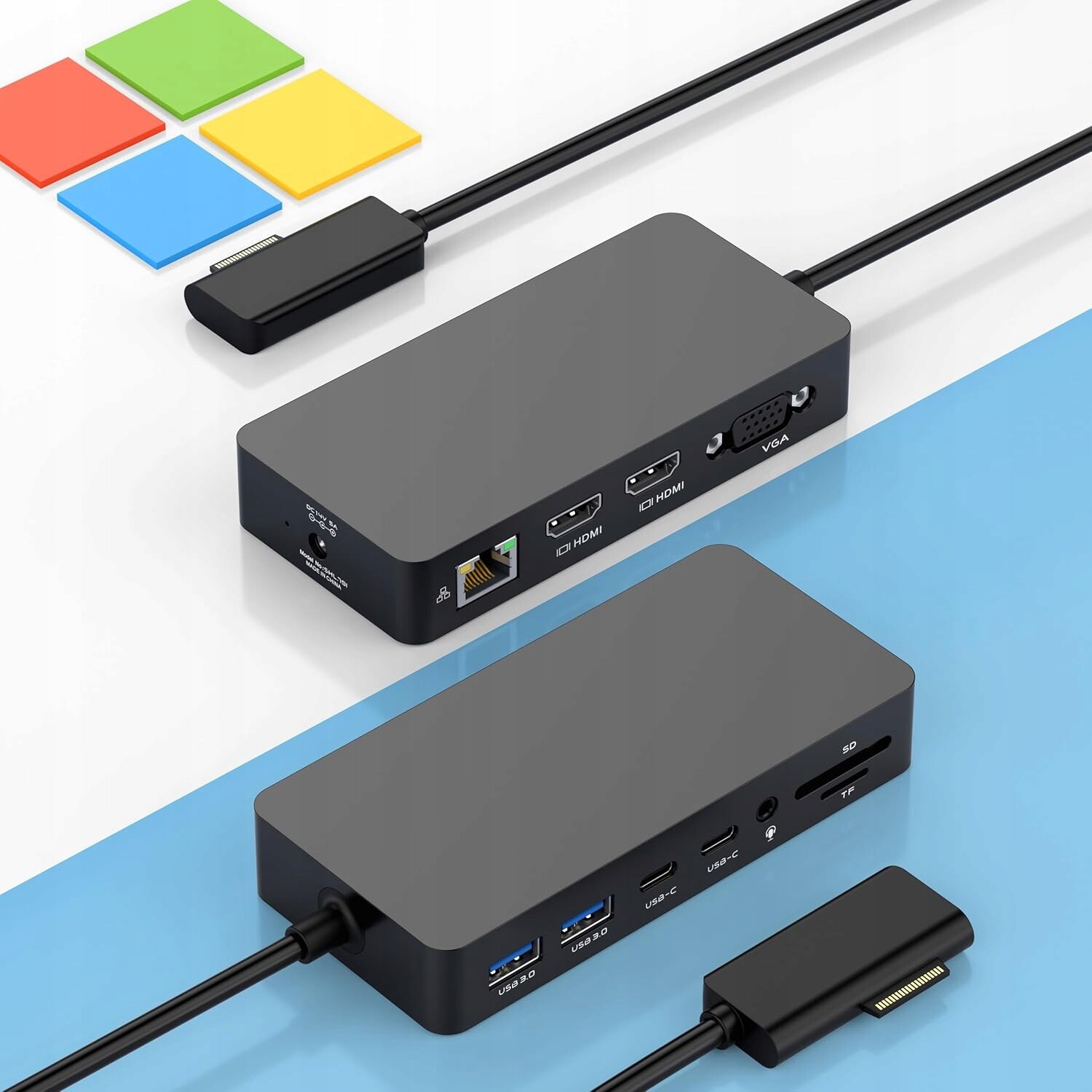Microsoft Surface Dock 2, 12 v 1 trojitý displej Hdmi 4K Vga