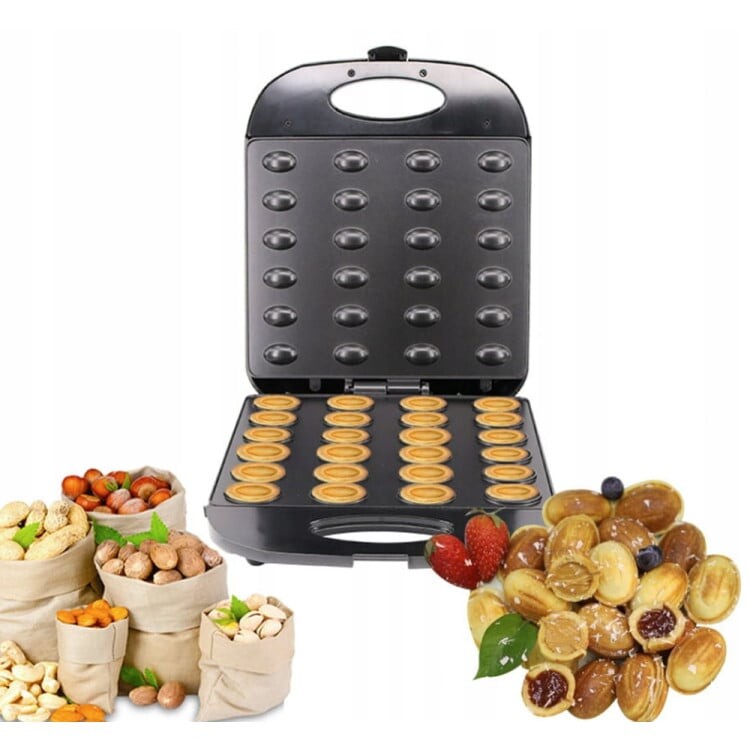 Toustovač Na Pečení Cookies/ořechů Formiček 24 Ks 1400W Nepřilnavý Povrch