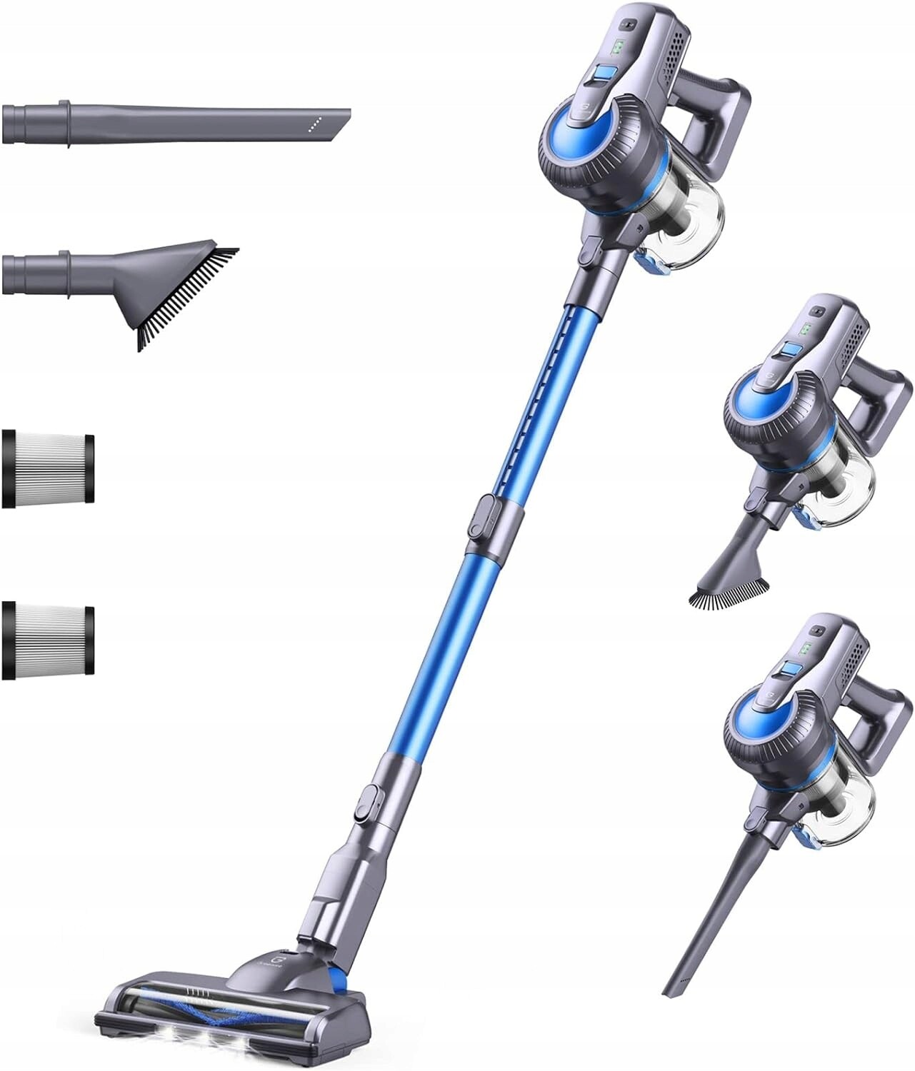 Greenote GSC50 200W 23000 Pa Strong Led Eco 2v1 akumulátorový Vysavač