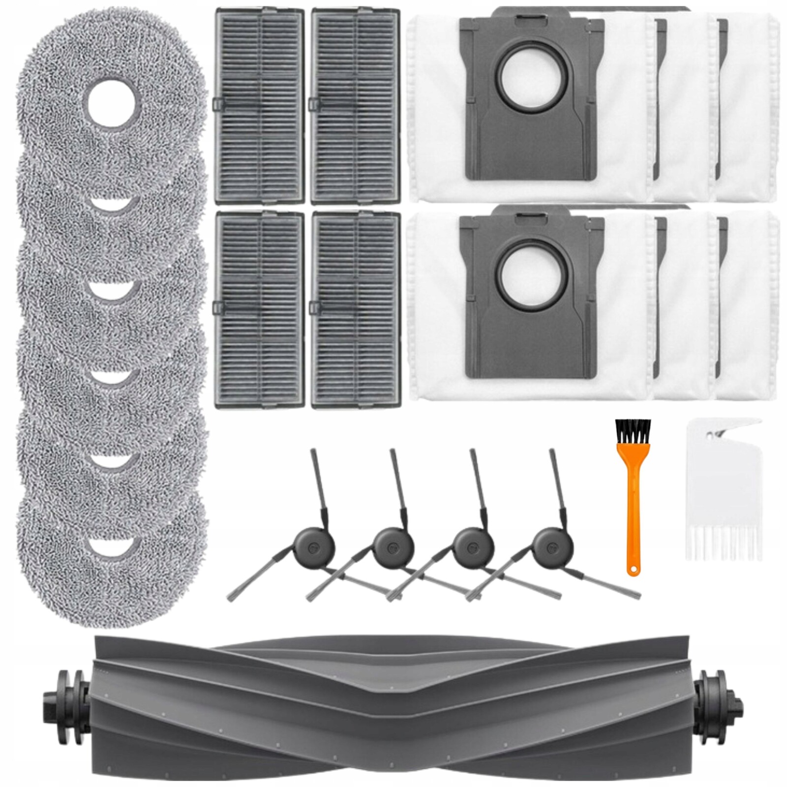 Velká sada pro Dreame X40 L40 Mova P10 Pro Ultra sáčky mopy filtry kartáče